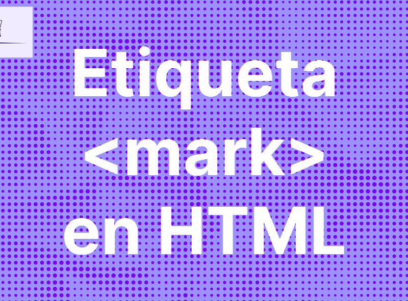 Imagen con el texto: "Etiqueta en HTML
